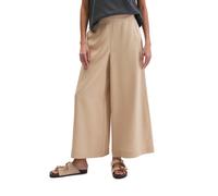 Chinohose MARC O'POLO "aus TENCEL™ Lyocell", Damen, Gr. 44, Normalgrößen, beige (sandpaper), Obermaterial: 92% Lyocell, 8% Leinen, unifarben, loose fit normal, Hosen Chinohose (41300611-44) sandpaper