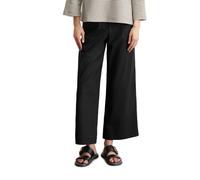 Chinohose MARC O'POLO "aus TENCEL™ Lyocell mit Bio-Baumwolle", Damen, Gr. 40, Normalgrößen, schwarz, Obermaterial: 70% Lyocell, 30% Baumwolle, unifarben, relaxed fit lang, Hosen Chinohose (16587153-40