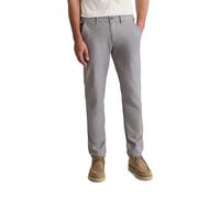 Chinohose MARC O'POLO "aus Two-Tone Organic Cotton Stretch", Herren, Gr. 36, Länge 34, medium grau, Obermaterial: 97% Baumwolle, 3% Elasthan, unifarben, figurbetont normal, Hosen Chinohose (81836257-3