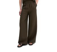 Chinohose MARC O'POLO "aus Viskose-Leinen-Mix", Damen, Gr. 32, Normalgrößen, mossy earth, Obermaterial: 67% Viskose, 21% Polyamid, 12% Leinen, unifarben, loose fit lang, Hosen Chinohose (48384562-32) 