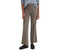 Chinohose MARC O'POLO "aus Viskose-Stretch", Damen, Gr. 42, Normalgrößen, chalky braun, Obermaterial: 70% Viskose, 25% Polyamid, 5% Elasthan, unifarben, ausgestellt kurz, Hosen Chinohose (61921265-42)
