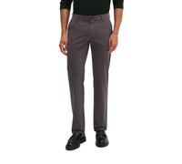 Chinohose MARC O'POLO "aus weichem Bio-Baumwoll-Mix", Herren, Gr. 33, Länge 32, grau (charcoal), Obermaterial: 96% Baumwolle, 4% Elasthan, unifarben, regular fit normal, Hosen Chinohose (42216005-33)