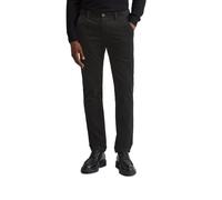 Chinohose MARC O'POLO "aus weichem Organic Cotton-Stretch", Herren, Gr. 32, Länge 34, schwarz, Obermaterial: 98% Baumwolle, 2% Elasthan, unifarben, figurbetont normal, Hosen Chinohose (48211307-32) sc