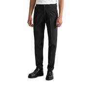 Chinohose MARC O'POLO "aus weichem Technical Wool Blend", Herren, Gr. 34, Länge 34, schwarz, Obermaterial: 53% Polyester, 43% Wolle (Schafwolle), 4% Elasthan, unifarben, gerade, unten schmal normal, H