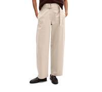 Chinohose MARC O'POLO "aus weichem Twill", Damen, Gr. 36, Normalgrößen, natural, Twill, Obermaterial: 56% Baumwolle, 41% Lyocell, 3% Elasthan, unifarben, loose fit lang, Hosen Chinohose (62741023-36) 