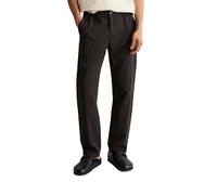 Chinohose MARC O'POLO DENIM "aus Bio-Baumwolle und Leinen", Herren, Gr. M, Normalgrößen, broken graphite, Obermaterial: 65% Baumwolle, 35% Leinen, unifarben, relaxed fit normal, Hosen Chinohose (31861