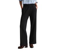 Chinohose MARC O'POLO DENIM "aus fließendem Modal-Mix", Damen, Gr. XXL, Normalgrößen, schwarz, Obermaterial: 49% Polyester, 46% Modal, 5% Elasthan, unifarben, regular fit normal, Hosen (25488053-XXL)