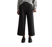 Chinohose MARC O'POLO DENIM "aus kompakter Interlock-Qualität", Damen, Gr. L, Normalgrößen, schwarz, Obermaterial: 74% Viskose, 21% Polyamid, 5% Elasthan, unifarben, regular fit knöchelfrei, Hosen Chi