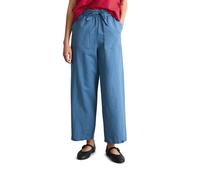 Chinohose MARC O'POLO DENIM "aus Leinen-Baumwolle-Mix", Damen, Gr. L, Normalgrößen, blau (endless sea), Obermaterial: 56% Leinen, 44% Baumwolle, unifarben, regular fit normal, Hosen Chinohose (3388212