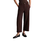 Chinohose MARC O'POLO DENIM "aus Organic-Cotton-Lyocell-Stretch", Damen, Gr. S, Normalgrößen, burnt aubergine, Twill, Obermaterial: 81% Baumwolle, 18% Lyocell, 1% Elasthan. Futter: 100% Baumwolle, uni