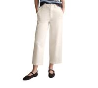 Chinohose MARC O'POLO DENIM "aus Organic-Cotton-Lyocell-Stretch", Damen, Gr. S, Normalgrößen, creamy weiß, Twill, Obermaterial: 81% Baumwolle, 18% Lyocell, 1% Elasthan. Futter: 100% Baumwolle, unifarb