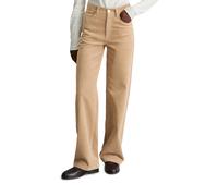 Chinohose MARC O'POLO DENIM "aus Organic Cotton Stretch", Damen, Gr. 28, Länge 30, beige (sandpaper), Cord, Obermaterial: 98% Baumwolle, 2% Elasthan, unifarben, weit normal, Hosen Chinohose (36727533-
