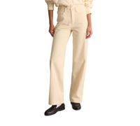 Chinohose MARC O'POLO DENIM "aus Organic Cotton Stretch", Damen, Gr. 28, Länge 32, beige (weiß blush), Cord, Obermaterial: 98% Baumwolle, 2% Elasthan, unifarben, weit normal, Hosen Chinohose (16424654