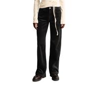 Chinohose MARC O'POLO DENIM "aus Organic Cotton Stretch", Damen, Gr. 30, Länge 32, schwarz, Cord, Obermaterial: 98% Baumwolle, 2% Elasthan, unifarben, weit normal, Hosen Chinohose (92677224-30) schwar