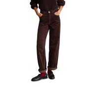 Chinohose MARC O'POLO DENIM "aus Organic Cotton Stretch", Damen, Gr. 32, Länge 32, braun (espresso braun), Cord, Obermaterial: 98% Baumwolle, 2% Elasthan, unifarben, weit normal, Hosen Chinohose (6623