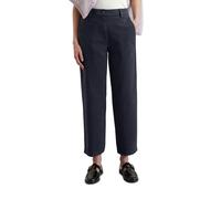 Chinohose MARC O'POLO DENIM "aus Organic Cotton-Twill", Damen, Gr. XXS, Normalgrößen, blau (blau depths), Obermaterial: 98% Baumwolle, 2% Elasthan, unifarben, relaxed fit knöchelfrei, Hosen Chinohose