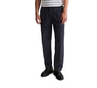 Chinohose MARC O'POLO DENIM "mit feiner Crinkle-Struktur", Herren, Gr. XL, Normalgrößen, blau (blau depths), Obermaterial: 80% Baumwolle, 20% Polyamid, unifarben, casual, regular fit normal, Hosen (12