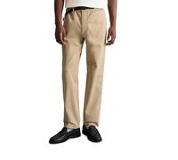 Chinohose MARC O'POLO DENIM "mit integriertem Gürtel", Herren, Gr. L, Normalgrößen, beige (frosty sand), Obermaterial: 97% Baumwolle, 3% Elasthan, unifarben, relaxed fit lang, Hosen Chinohose (6257822