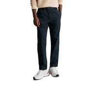 Chinohose MARC O'POLO DENIM "mit integriertem Gürtel", Herren, Gr. M, Normalgrößen, navy teal, Obermaterial: 97% Baumwolle, 3% Elasthan, unifarben, relaxed fit lang, Hosen Chinohose (31578156-M) navy