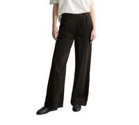 Chinohose MARC O'POLO DENIM "mit lässiger Bubble-Struktur", Damen, Gr. XL, Normalgrößen, schwarz espresso, Cord, Obermaterial: 100% Baumwolle, unifarben, weit lang, Hosen Chinohose (10267134-XL) schwa