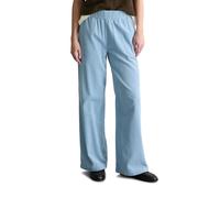 Chinohose MARC O'POLO DENIM "mit lässiger Bubble-Struktur", Damen, Gr. XXL, Normalgrößen, blau dusk, Cord, Obermaterial: 100% Baumwolle, unifarben, weit lang, Hosen Chinohose (49958116-XXL) blau dusk