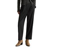 Chinohose MARC O'POLO DENIM "mit recyceltem Polyester und Viskose", Damen, Gr. XS, Normalgrößen, schwarz, Obermaterial: 63% Polyester, 34% Viskose, 3% Elasthan, unifarben, gerade, unten schmal kurz, H