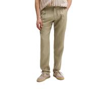 Chinohose MARC O'POLO "mit elastischem Bund", Herren, Gr. 34, Länge 32, charleston gray, Obermaterial: 100% Leinen, unifarben, normal, Hosen Chinohose (26173105-34) charleston gray