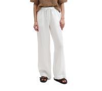Chinohose MARC O'POLO "mit elastischem Tunnelzug-Bund", Damen, Gr. 36, Normalgrößen, weiß, Obermaterial: 100% Leinen. Futter: 100% Baumwolle, unifarben, regular fit normal, Hosen Chinohose (56804817-3