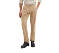 Chinohose MARC O'POLO "mit Höhen-Tiefen-Effekt", Herren, Gr. 36, Länge 32, beige (pale khaki), Obermaterial: 100% Baumwolle, unifarben, regular fit normal, Hosen Chinohose (58369515-36) pale khaki