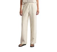 Chinohose MARC O'POLO "mit teil-elastischem Bund", Damen, Gr. 42, Normalgrößen, m195, Obermaterial: 100% Leinen; Futter: 100% Baumwolle, unifarben, slim fit lang, Hosen Chinohose (43758140-42) m195