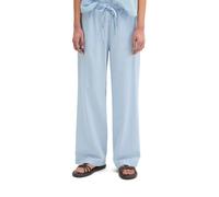 Chinohose MARC O'POLO "mit Tencel™ Lyocell", Damen, Gr. 46, Normalgrößen, blau (light blau), Denim/Jeans, Obermaterial: 82% Baumwolle, 18% Lyocell, unifarben, loose fit lang, Hosen Chinohose (72112732