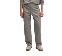 Chinohose MARC O'POLO "Model Bent", Herren, Gr. 32, Länge 30, grau (graphite dust), Web, Obermaterial: 99% Baumwolle, 1% Elasthan, relaxed fit lang, Hosen Chinohose, Model: Bent relaxed aus Bio-Bauwol