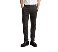 Chinohose MARC O'POLO "Stig shaped", Herren, Gr. 30, Länge 32, grau (broken graphite), Web, Obermaterial: 98% Baumwolle, 2% Elasthan, lang, Hosen Chinohose (73794327-30) broken graphite
