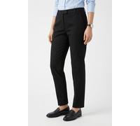 Chinohose MARC O'POLO "Torne", Damen, Gr. 40, N-Gr, schwarz, Web, Obermaterial: 97% Baumwolle, 3% Elasthan, tailored fit knöchellang, Hosen Chinohose, mit klassischen Bügelfalten für mehr Eleganz (357