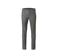 Chinos MEYER "BONN", Herren, Gr. 102, Untersetzt- und Schlankgrößen, grau (mittelgrau), 50% Baumwolle;32% Polyester;15% Viskose;3% Elasthan, unifarben, regular fit lang, Hosen, mit Flexiblen Bund (922