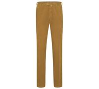 Chinohose MEYER "Bonn", Herren, Gr. 26, N + K Gr, gelb (bernstein), Obermaterial: 98% Baumwolle CO. 2% Elasthan EL., uni, regular fit, Hosen Chinohose, Superstretch Premium Cord Chino (28627662-26) be