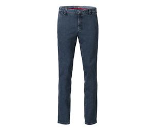 Chinohose MEYER "Bonn", Herren, Gr. 28, N + K Gr, blau (blau, stone), Obermaterial: 98% Baumwolle CO. 2% Elasthan EL., modern fit, Hosen Chinohose, mit Super Stretch Qualität (77425732-28) blau, stone