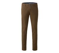 Chinohose MEYER "Dublin 9-3009", Herren, Gr. 28, N + K Gr, braun (karamell), Obermaterial: 96% Baumwolle CO. 4% Elasthan EL., uni, regular fit, Hosen Chinohose, in hochelastischer moderner Micro Struk