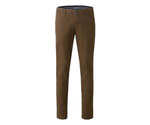 Chinohose MEYER "Dublin 9-3009", Herren, Gr. 50, N-Gr, braun (karamell), Obermaterial: 96% Baumwolle CO. 4% Elasthan EL., uni, regular fit, Hosen Chinohose, in hochelastischer moderner Micro Struktur