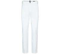 Chinos MEYER "M5 Chino", Herren, Gr. 31, Länge 32, weiß, 98% Baumwolle, 2% Elasthan, unifarben, figurumspielend lang, Hosen, im unifarbenen Design (12160257-31) weiß