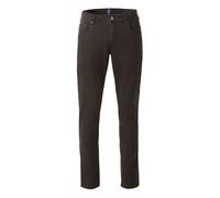 Chinohose MEYER "M5 Five 9-6106", Herren, Gr. W44/L32, Länge 32, grün (maine), Obermaterial: 97% Baumwolle CO. 3% Elasthan EL., uni, regular fit, Hosen Chinohose, in Premium Satin M5 Serie (39903743-4