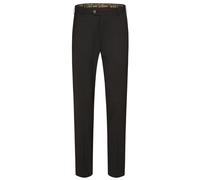 Meyer Flex Regular Fit Stoffhose schwarz, Einfarbig