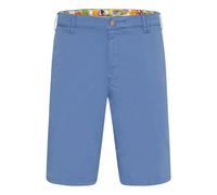 Chinohose MEYER "PALMA", Herren, Gr. 28, N + K Gr, blau, Obermaterial: 97% Baumwolle CO. 3% Elasthan EL., uni, regular fit, Hosen Chinohose, mit französischen Einschubtaschen (29378561-28) blau