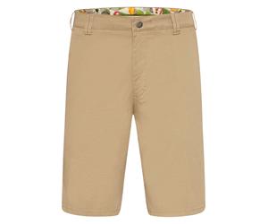 Chinohose MEYER "PALMA", Herren, Gr. 52, N-Gr, braun, Obermaterial: 97% Baumwolle CO. 3% Elasthan EL., uni, regular fit, Hosen Chinohose, mit französischen Einschubtaschen (68618204-52) braun