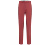 Chinohose MEYER "Roma", Herren, Gr. W38/L32, Länge 32, rot (dunkelrot), Obermaterial: 97% Baumwolle CO. 3% Elasthan EL., uni, regular fit, Hosen Chinohose, mit Französischen Seitentaschen (95161219-38
