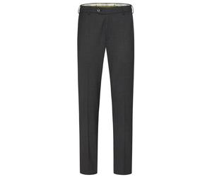 Chinohose MEYER "Roma", Herren, Gr. W40/L32, Länge 32, grau (anthrazit), Obermaterial: 53% Polyester PES. 44% Wolle WO. 3% Elasthan EL., uni, regular fit, Hosen Chinohose, mit Stretch-Dehnbund (529717