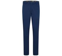 Chinohose MEYER "Roma", Herren, Gr. W46/L32, Länge 32, blau, Obermaterial: 97% Baumwolle CO. 3% Elasthan EL., uni, regular fit, Hosen Chinohose, mit Französischen Seitentaschen (54107506-46) blau