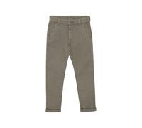 Chinohose MINYMO "Chinohose MIPants Twill", Mädchen, Gr. 134, N-Gr, braun (timber wolf), Obermaterial: 97% Baumwolle CO. 3% Elasthan EL., Hosen Chinohose (89336769-134) timber wolf