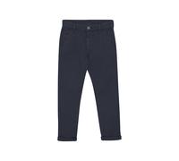 Chinohose MINYMO "Chinohose MIPants Twill", Mädchen, Gr. 98, N-Gr, blau (blau nights), Obermaterial: 97% Baumwolle CO. 3% Elasthan EL., Hosen Chinohose (44206055-98) blau nights