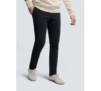 Chinohose NO EXCESS, Herren, Gr. 33, Länge 34, blau (night), Web, Obermaterial: 97% Baumwolle, 3% Elasthan, unifarben, normal lang, Hosen Chinohose, mit Garmend-Dyed-Finish (42603824-33)